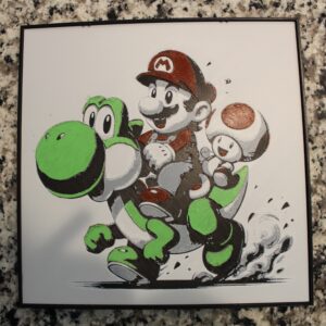 Mario and Toad on Yoshi Picture