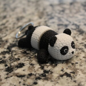 Crochet Panda Keychain